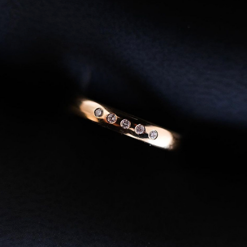 My Mom and Her 5 Diamonds Ring